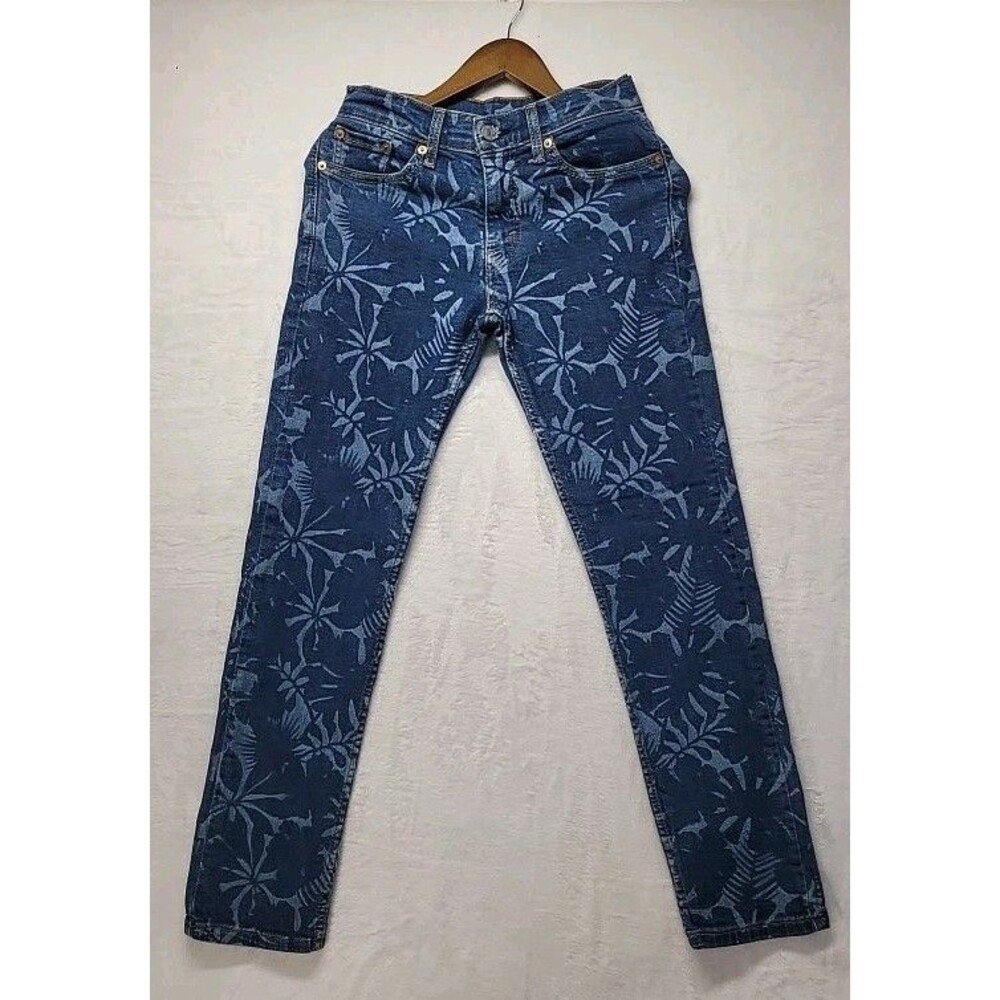Levi’s 511 Slim Jeans Men's 26x29 (Tag 28x32) Aldo Indigo Tropical Floral Rare